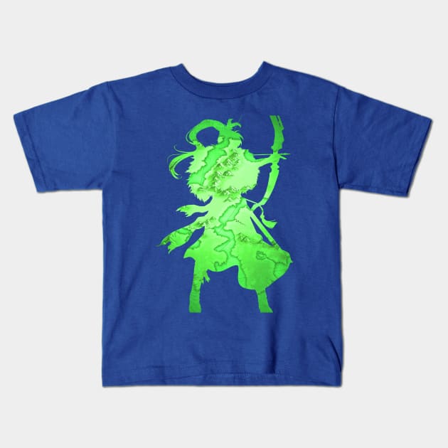 Lyn: Lady of the Wind Kids T-Shirt by Raven's Secret Shop